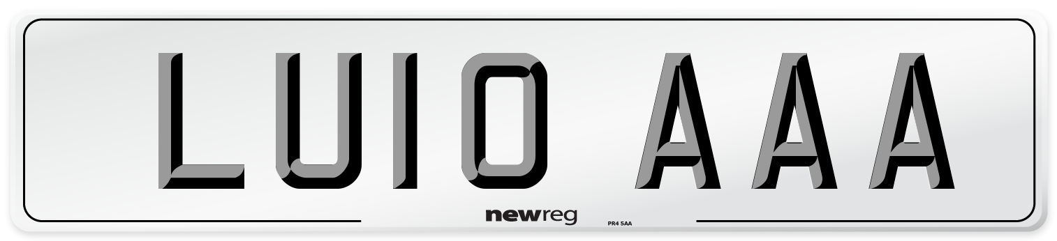 LU10 AAA Number Plate from New Reg